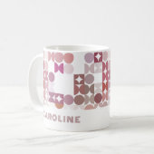 Mug Motif d'art en hanche rose pâle personnalisé Mauve (Devant gauche)