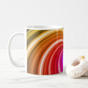 Mug Motif d'art en spirale coloré Tie Dye Rainbow Swir