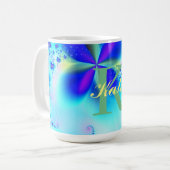 Mug Motif d'art fractal Abstrait (Devant gauche)
