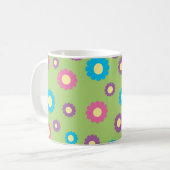Mug Motif d'art marguerrier coloré (Devant gauche)