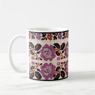 Mug Motif d'art populaire traditionnel ukrainien vushu