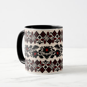 Mug Motif d'art populaire traditionnel ukrainien vushu