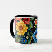 Mug motif d'art populaire ukrainien (Devant gauche)