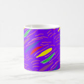 Mug Motif d'art sur brun violet (Centre)