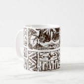 Mug Motif d'art tropical autochtone hawaïen (Devant gauche)