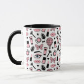 Mug Motif d'autocollant de maquillage (Gauche)