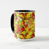 Mug Motif d'automne aquarelle (Devant gauche)
