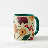 Mug Motif d'automne coloré (Devant droit)