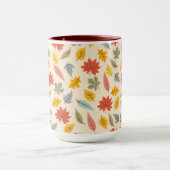 Mug Motif d'automne feuille colorée (Centre)