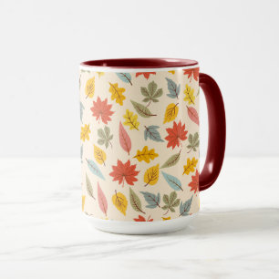Mug Motif d'automne feuille colorée