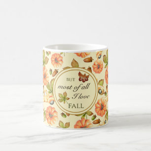 Mug Motif d'automne Vintage aquarelle