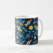 Mug Motif d'aventures spatiales colorées (Devant droit)