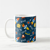 Mug Motif d'aventures spatiales colorées (Gauche)