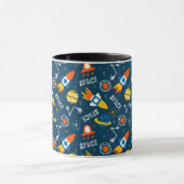 Mug Motif d'aventures spatiales colorées (Centre)