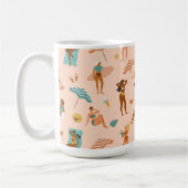 Mug Motif de bains de soleil de plage (Gauche)
