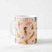 Mug Motif de bains de soleil de plage (Devant gauche)