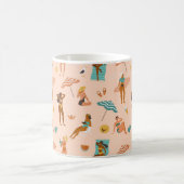 Mug Motif de bains de soleil de plage (Centre)