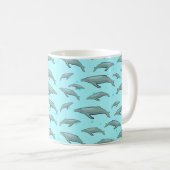 Mug Motif de baleine bleue (Devant droit)