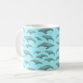 Mug Motif de baleine bleue (Devant gauche)