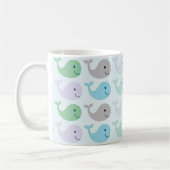 Mug Motif de baleines pastel mignon (Gauche)