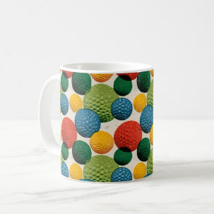 Mug Motif de balle de golf coloré