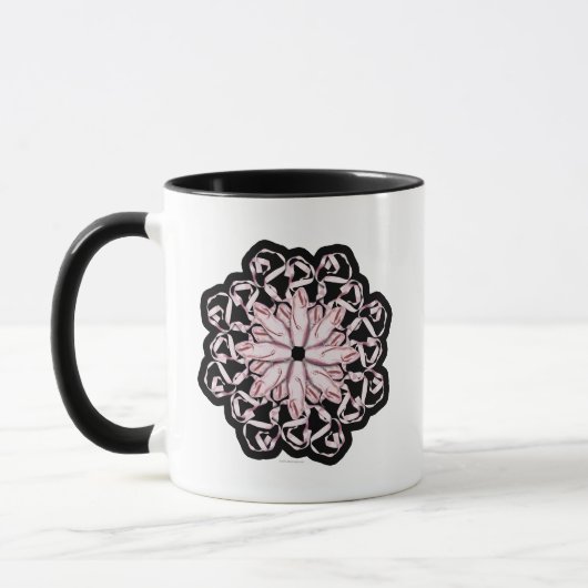 Mug Motif de ballet (rose) (Gauche)