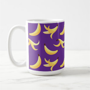 Mug Motif de banane jaune rétro drôle éditable pour fê