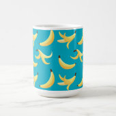 Mug Motif de banane jaune rétro drôle éditable pour fê (Centre)