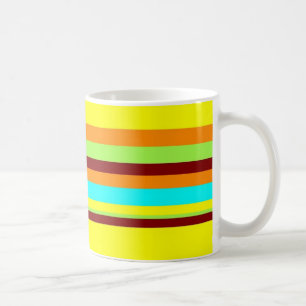 Mug Motif de bande coloré Customisé Designer