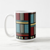 Mug Motif de bande de blocs mexicain 1 (Gauche)