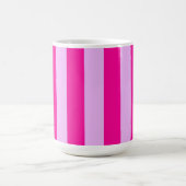 Mug Motif de bande verticale rose et magenta (Centre)