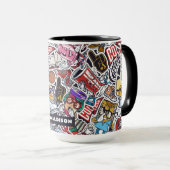 Mug Motif de bandes dessinées de College (Devant droit)
