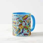 Mug Motif de bandes dessinées de nom personnalisé (Devant droit)