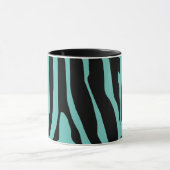 Mug Motif de bandes d'impression Zebra customisé (Centre)