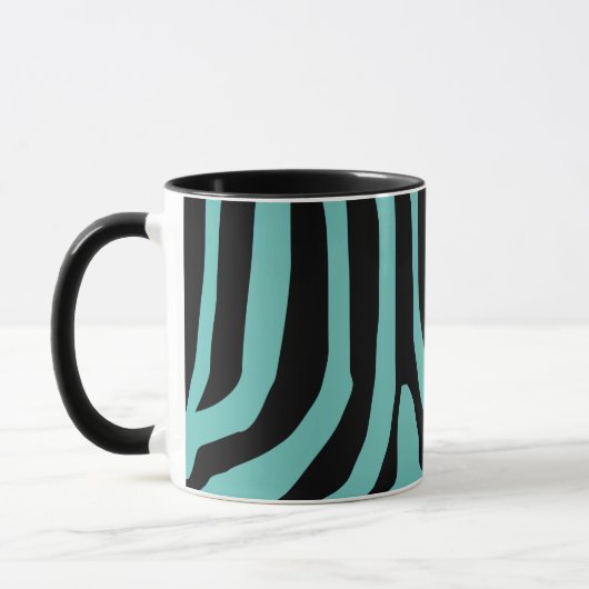 Mug Motif de bandes d'impression Zebra customisé (Gauche)