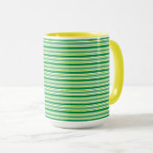 Mug Motif de bandes vertes de la Saint-Patrick-54608 (Devant droit)