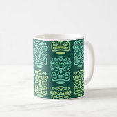 Mug Motif de bar de plage rétro Tiki (Devant droit)