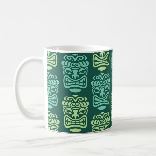 Mug Motif de bar de plage rétro Tiki (Gauche)