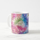 Mug Motif de basculement Feuilles d'aquarelle Abstrait (Devant gauche)