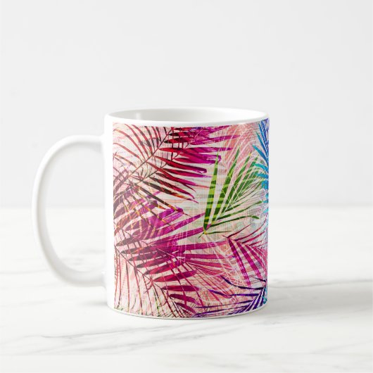 Mug Motif de basculement Feuilles d'aquarelle Abstrait (Gauche)