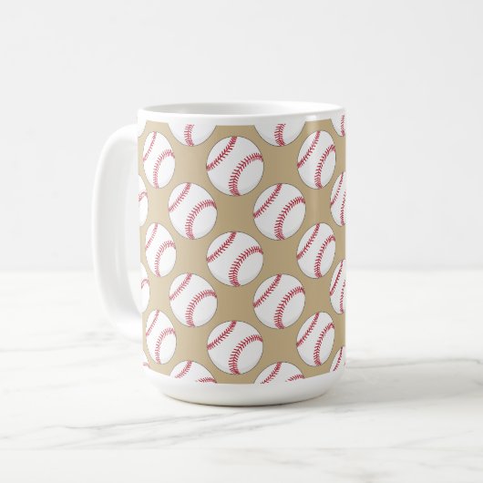 Mug Motif de baseball (Devant gauche)