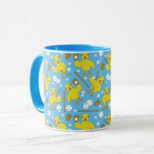 Mug Motif de baseball de softball (Devant gauche)