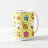 Mug Motif de basket amusant (Devant droit)