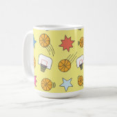 Mug Motif de basket amusant (Devant gauche)