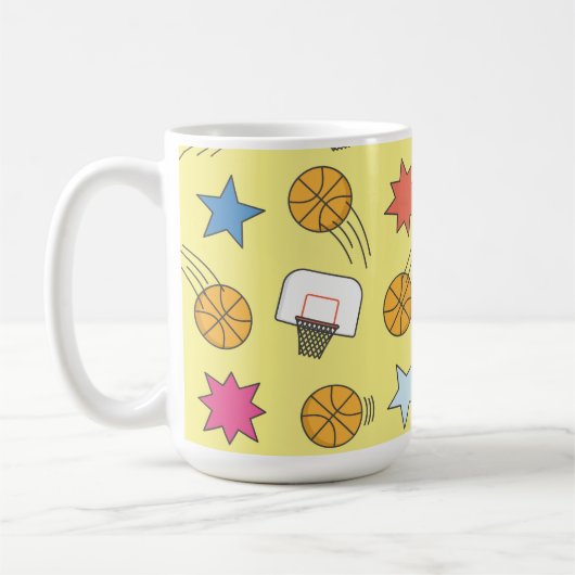 Mug Motif de basket amusant (Gauche)