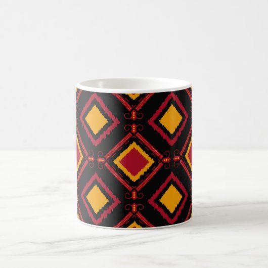 Mug Motif de batik sans couture kawung mobile. Broderi (Centre)