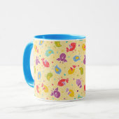 Mug Motif de bébé avec les oiseaux mignons (Devant gauche)