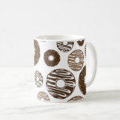 Mug Motif de beignes, beignets de chocolat, beignets d (Devant droit)