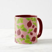 Mug Motif de betteraves (Devant droit)