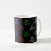 Mug Motif de bicyclette rétro (Devant droit)
